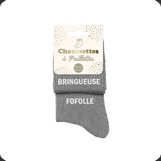 Chaussettes Duo Vertes à Paillettes Anti-Poisse - Taille Unique - Neuf Avec étiquettes